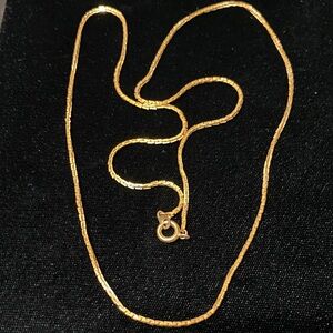 Vintage 24” long Gold chain Necklace